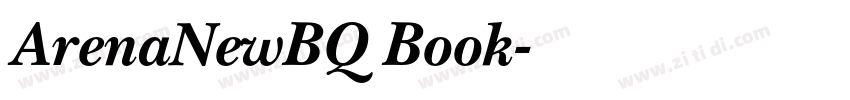 ArenaNewBQ Book字体转换
